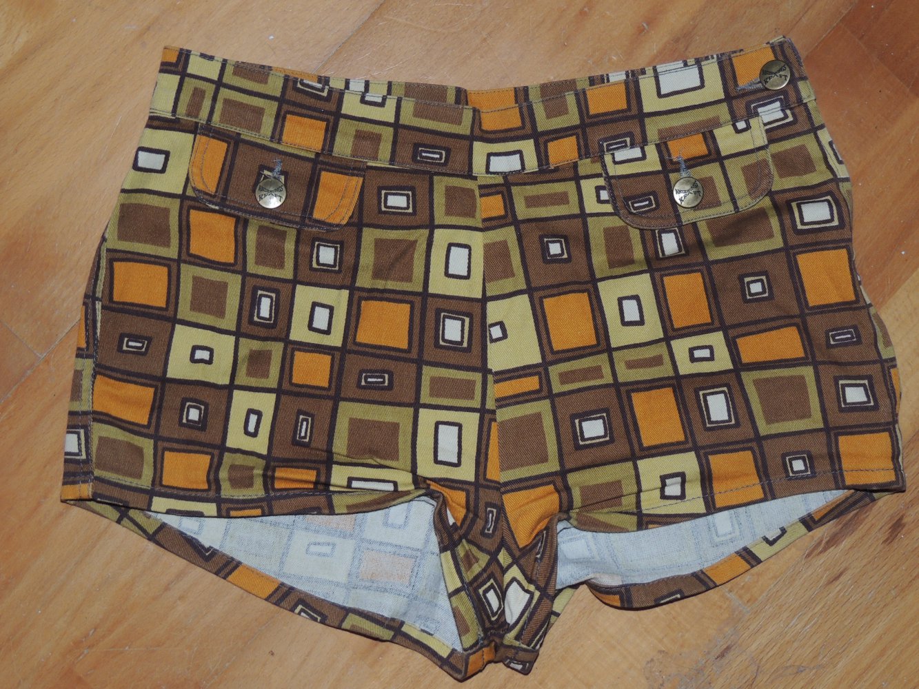 High Waist Hotpants Shorts Vintage 60er 70er Hippie Boho Panty