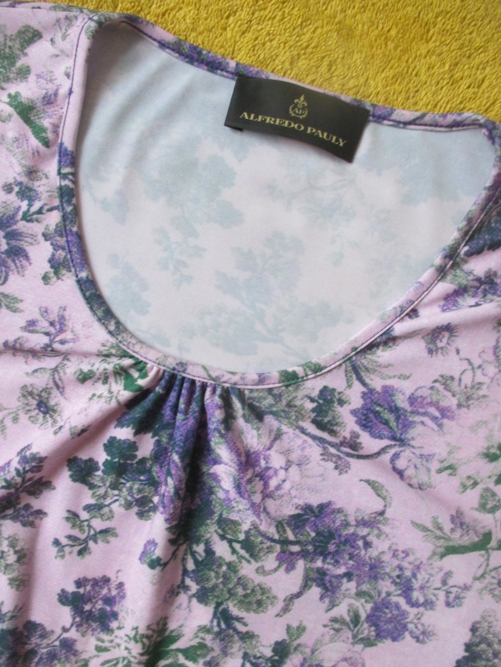 NEU * Aquarell * Blumen * Blüten * Seiden Strech * Longsleeve * Langarm * TUNIKA * T- Shirt 