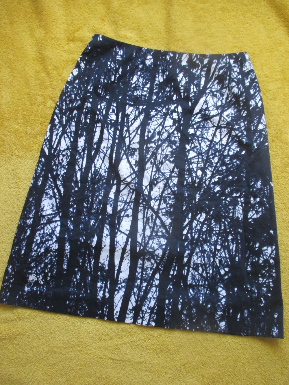 NEU mit ETIKETT * Edel * Baum- Print * Baumwolle * Sommer * A-Linie * Midi * Rock 