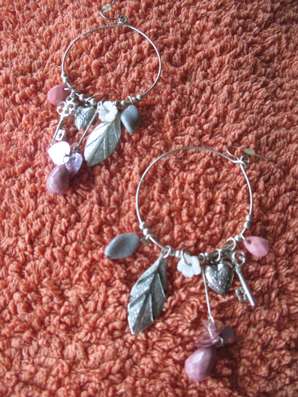 NEU * DESIGNER * Perlen * Glitzer * Strass * Kristalle * Elfen * Feen * Blumen * Blüten * Flower Power * Romantik * Kreolen * Creolen * Ohrringe * Ohrhänger * Silber *