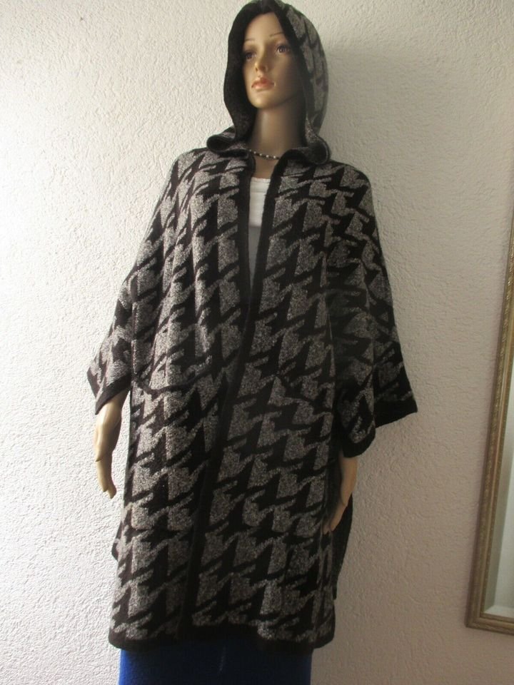 NEU * Hahnentritt * Glenchek * Karo * Kapuzen * Hoodie * Strick * Poncho * Cape * Jacke * Strickjacke * Cardigan 
