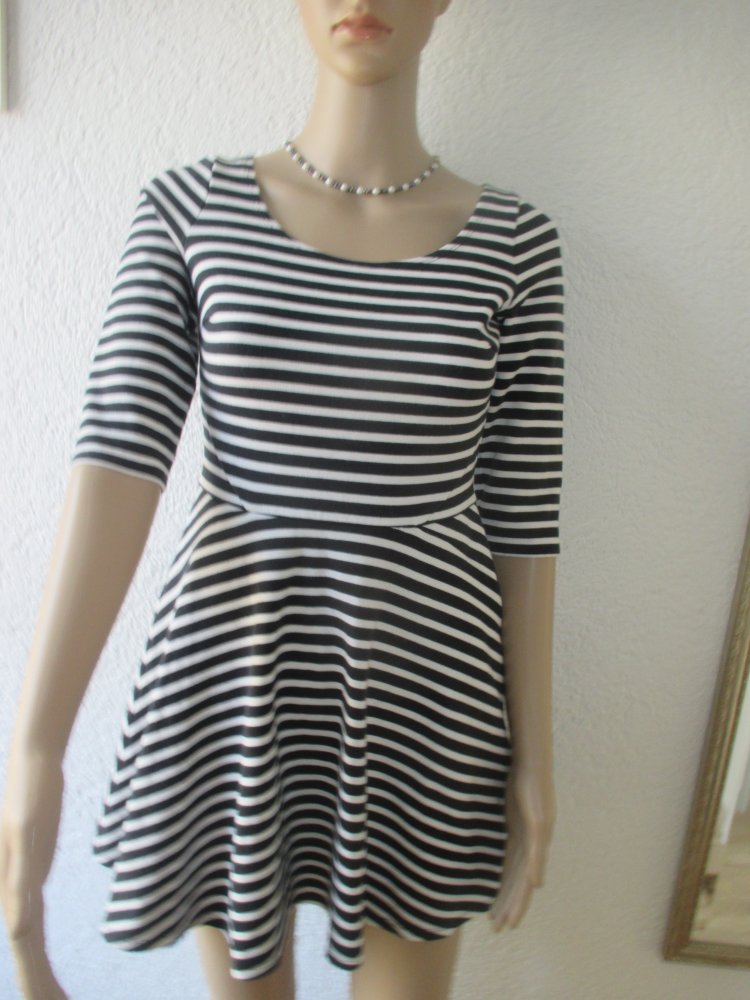 NEU * Sexy * Salsa- Rockabilly * Style * Streifen * Bodycon * Skater * Strech * Mini * Kleid 