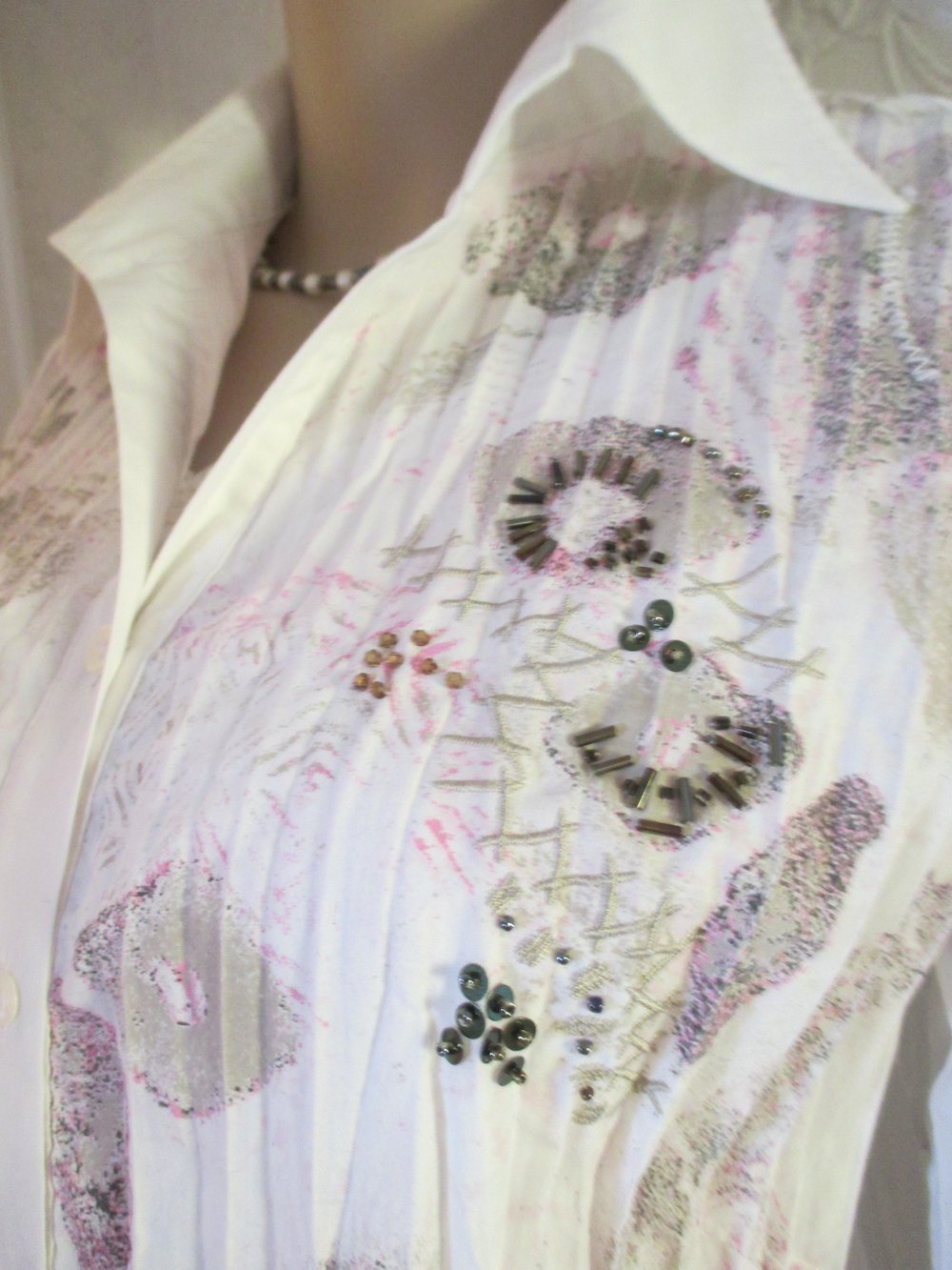 NEU * Business * Ausgeh * Freizeit * Glitzer- Pailletten- Stickerei * Crinkel * Hemd- Bluse 
