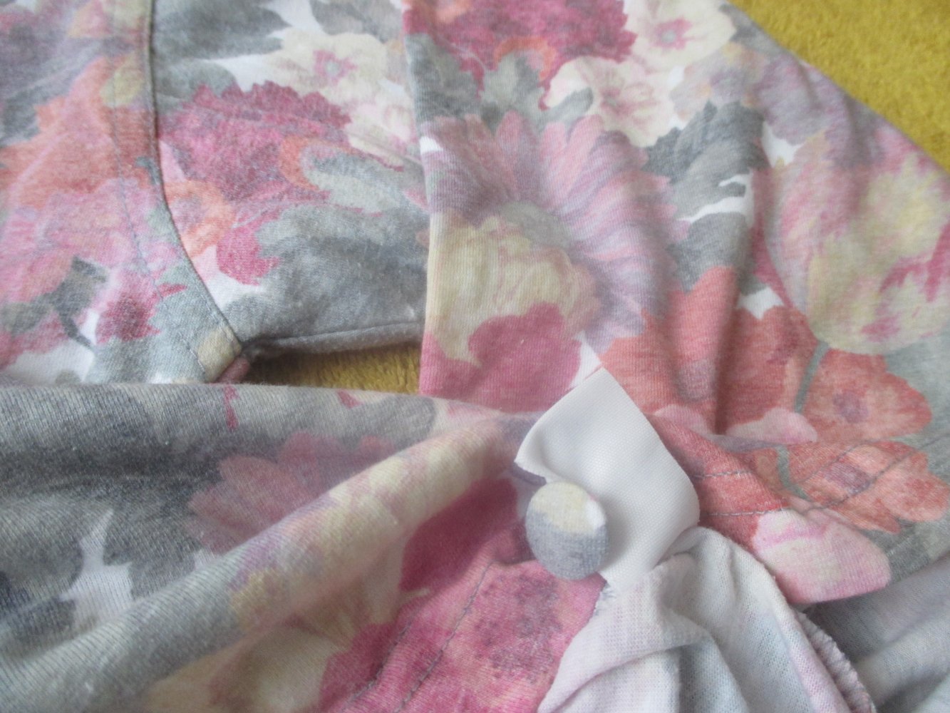Original VINTAGE * Aquarell * Romantik * Rosen * Blumen * Blüten * DESIGNER * Langarm * Longsleeve * T- Shirt * Gr. 38- 40/ S- M * bunt * Pastell *