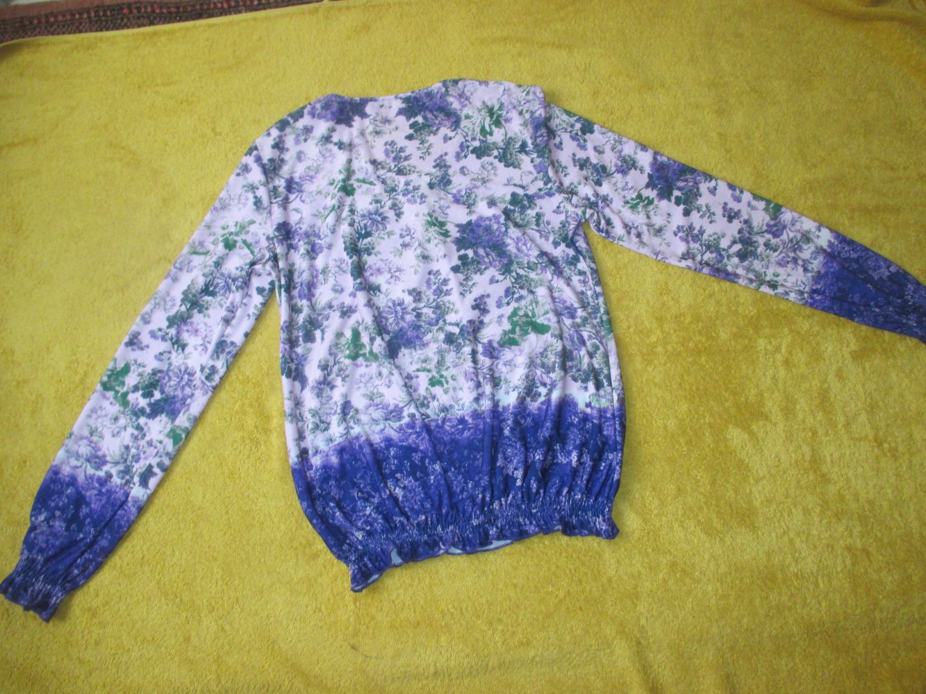NEU * Aquarell * Blumen * Blüten * Seiden Strech * Longsleeve * Langarm * TUNIKA * T- Shirt 