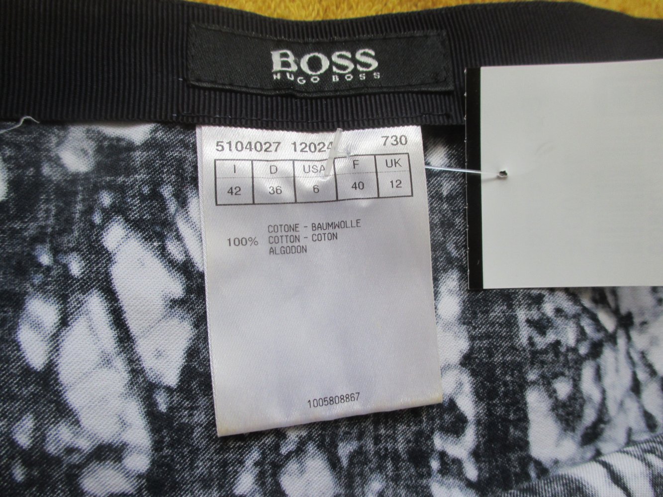 NEU mit ETIKETT * Edel * Baum- Print * Baumwolle * Sommer * A-Linie * Midi * Rock 