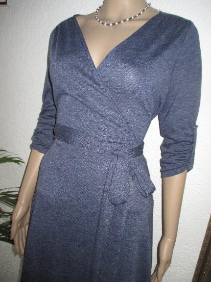  NEU * Edel * stylisch * Wickel Optik * wie zarte Wolle * Strech * Koffer * Kleid 