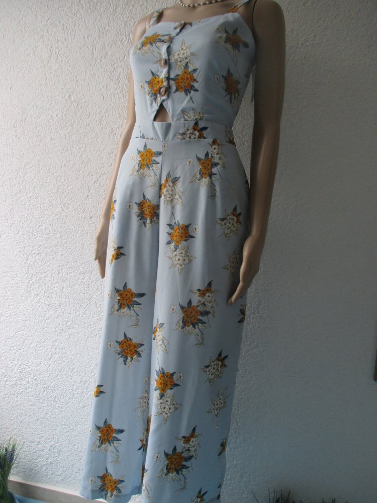  NEU mit ETIKETT * Blumen * Blüten * Flower- Power * Jumpsuit * Einteiler * Overall 