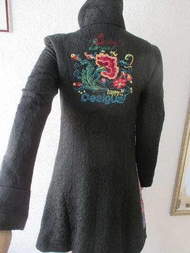 NEU * Blumen * Blüten * Flower- Power * Stickerei * Winter * Übergangs * Mantel 