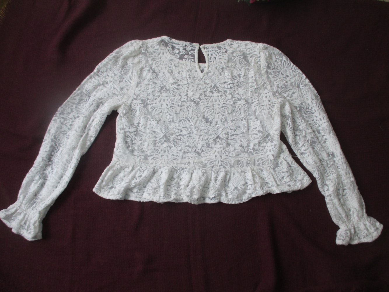   NEU * Boho- Romantik * Blumen * Blüten * Flower * Lace Spitzen * Volant * Baby- Doll * Tunika * Bluse 