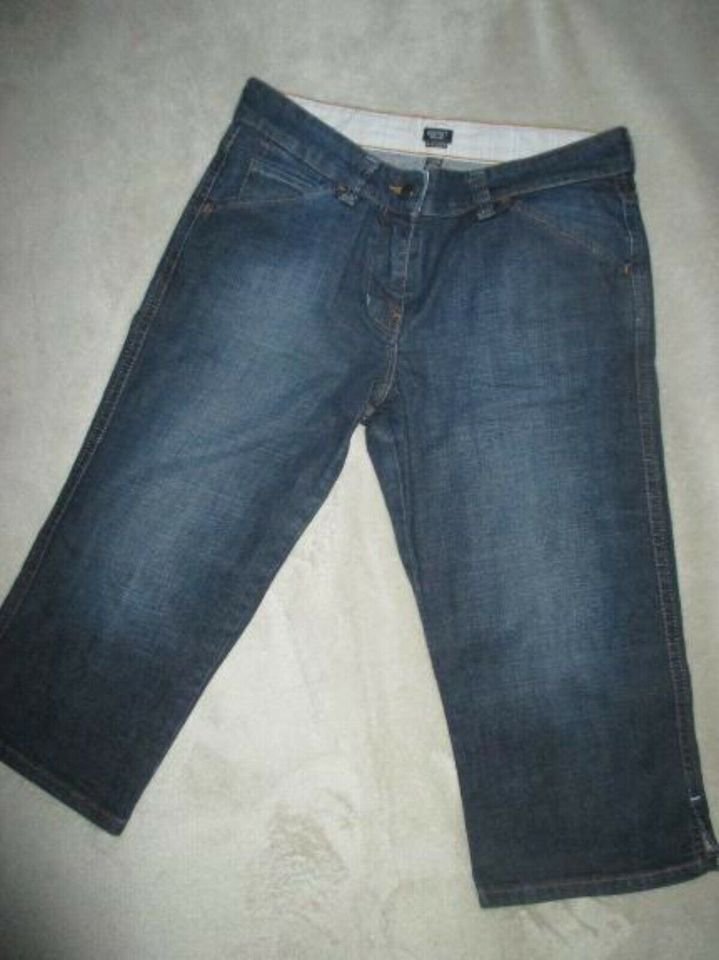 NEU Klassisch Bermuda Short Capri Jeans Hose ESPRIT Gr. 36 S blau