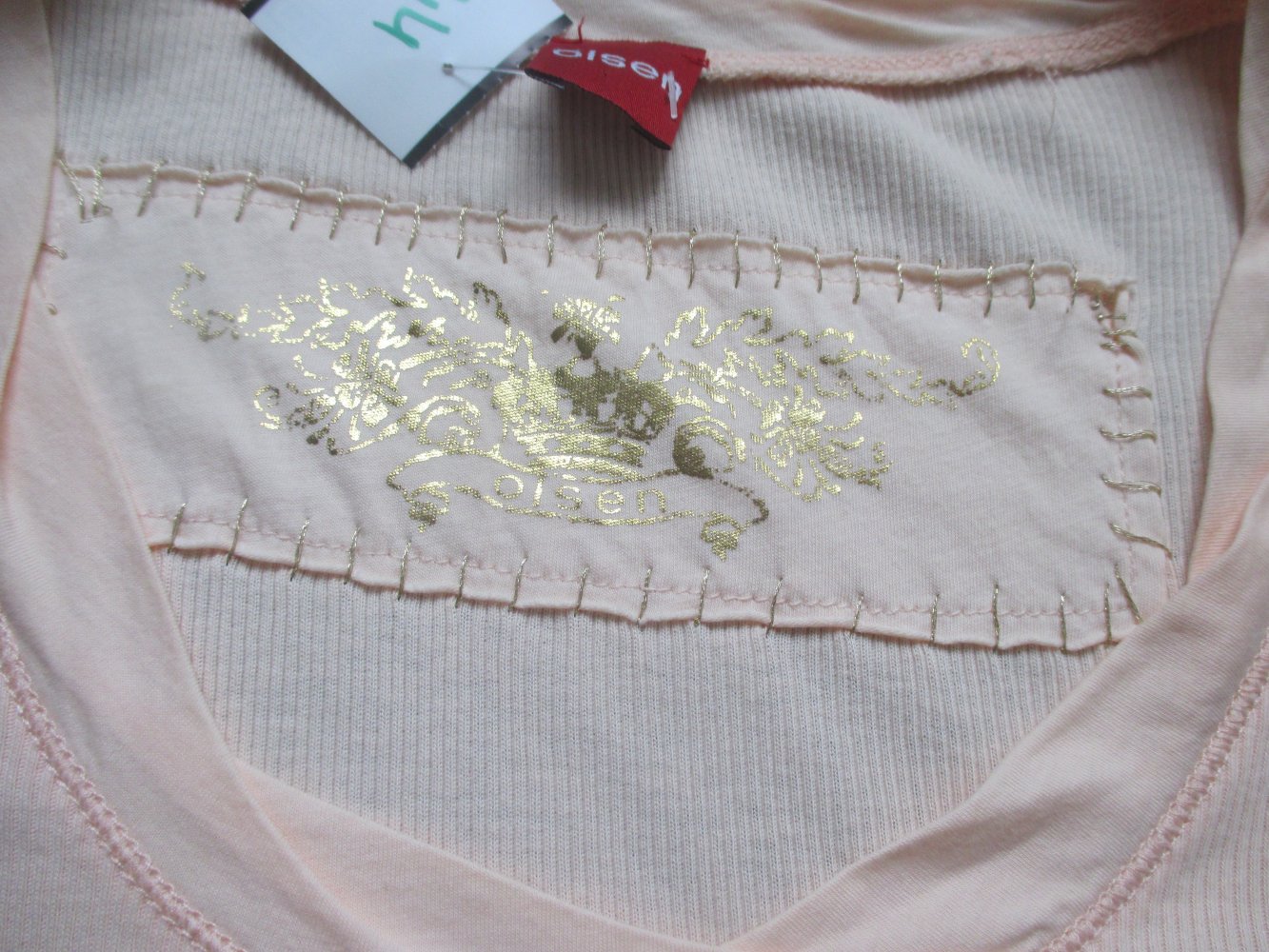  NEU mit ETIKETT * Edel * Glitzer * Pailletten-Stickerei * Dreiviertelarm * Bodycon * Ripp * T- Shirt 