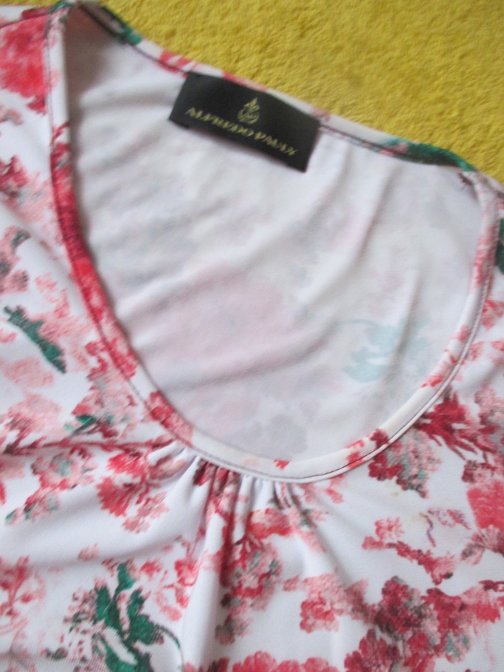 NEU * Aquarell * Romantik * Rosen * Blumen * Blüten * Seiden- Strech * Langarm * Blouson * T- Shirt 
