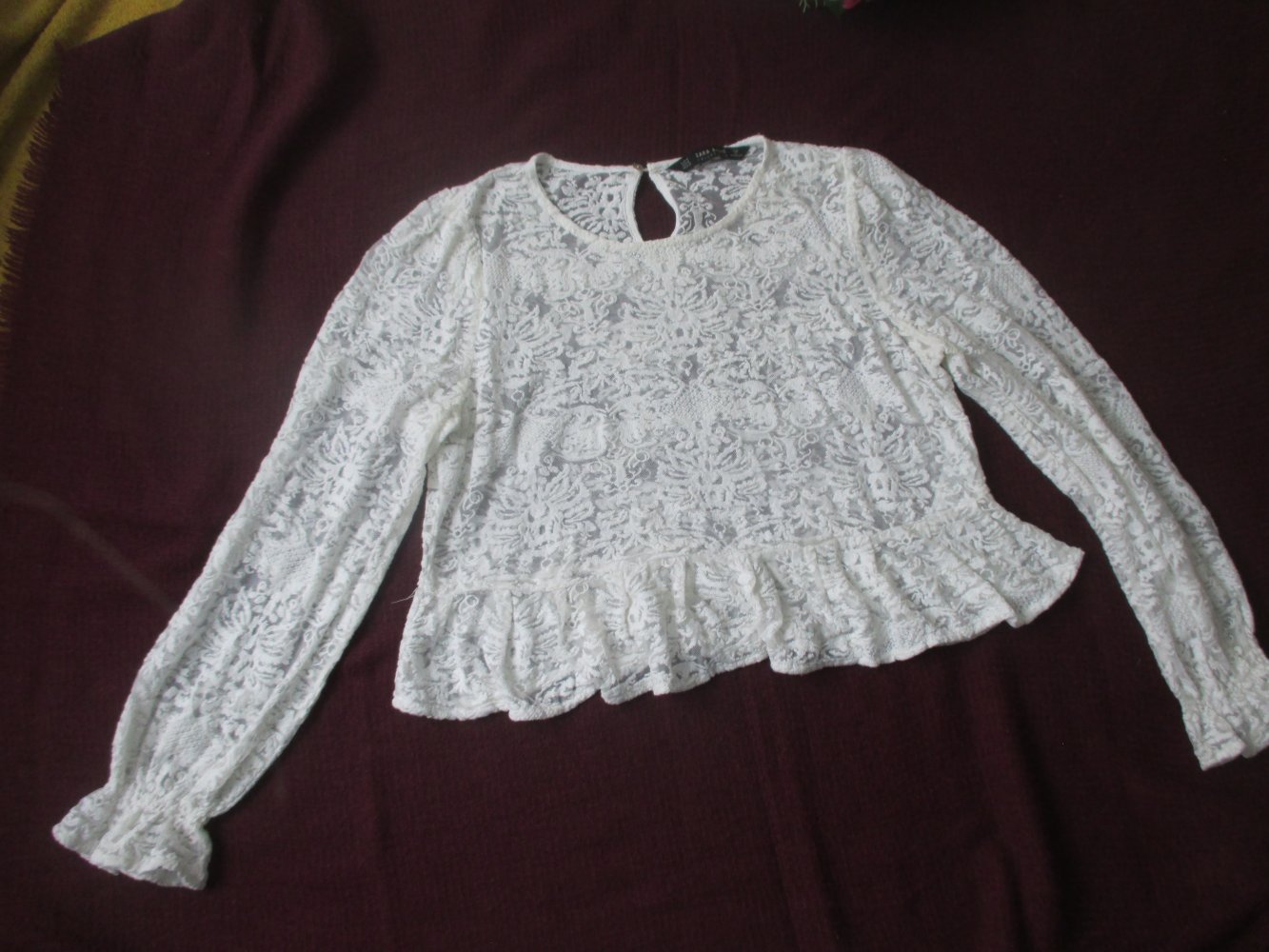   NEU * Boho- Romantik * Blumen * Blüten * Flower * Lace Spitzen * Volant * Baby- Doll * Tunika * Bluse 