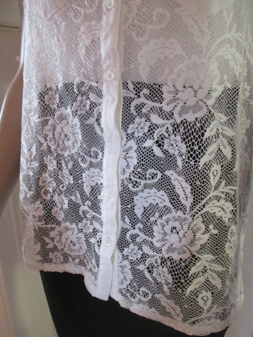 NEU * Ausgeh * Lace Spitze * DESIGNER * Romantik * ärmellos * Blusen * Top 