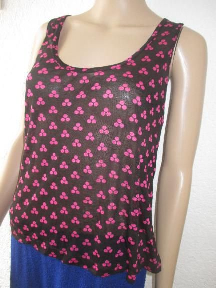  NEU mit ETIKETT * Ausgefallen * Punkte * Polka Dots * Tupfen * Tank * Träger * TOP * T- SHIRT 