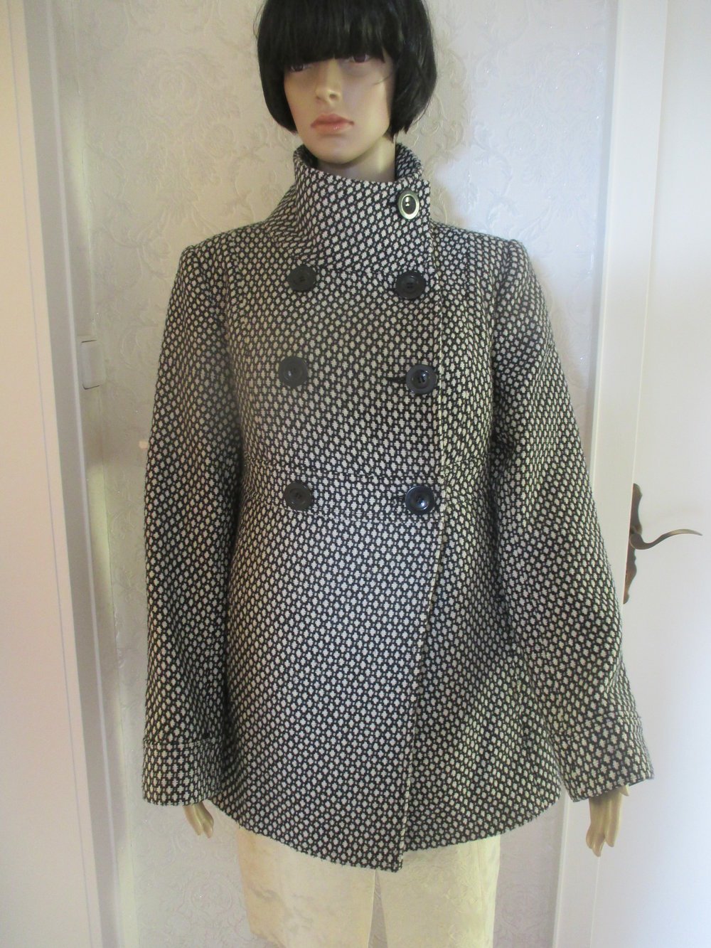 NEU * Retro * Vintage- Style * Punkte * Polka Dots * Wolle * Jacke 