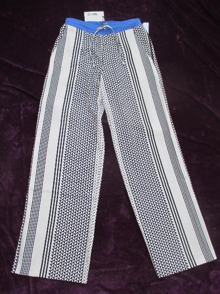 NEU mit ETIKETT * Edel * Geometrie * Dreiecke * Streifen * Retro * Grafik * Style * Gummizug- Bund * Palazzo * Marlene * Schlag * Hose 