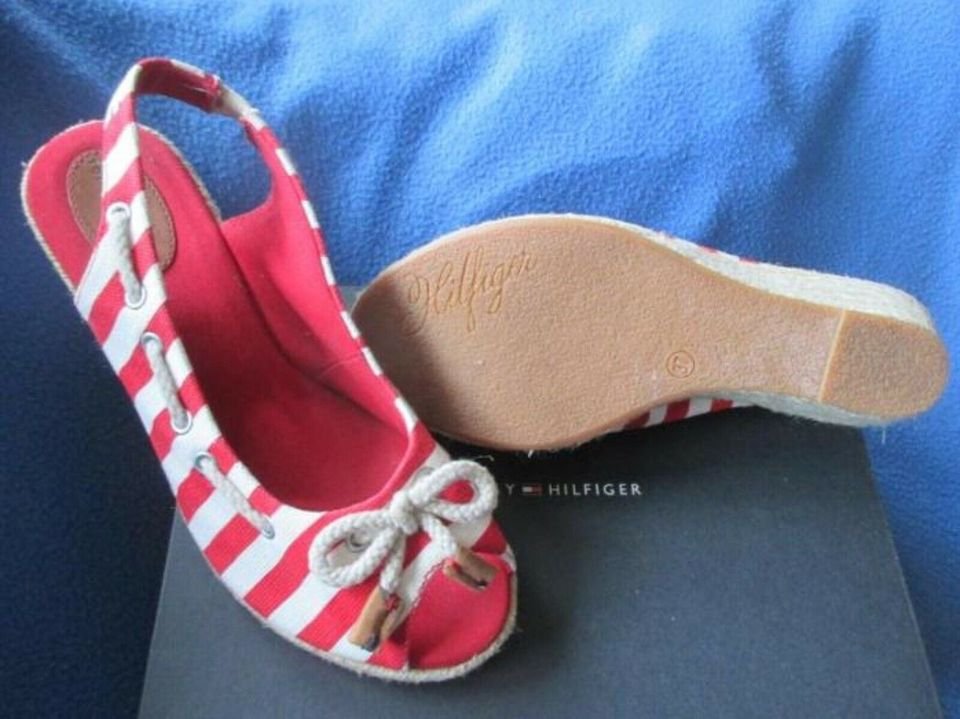 NEU * Maritim * Sailor * Marine * Navy- Style * Keilabsatz * Wedges * Sling * Sandaletten * Sandalen * Schuhe 