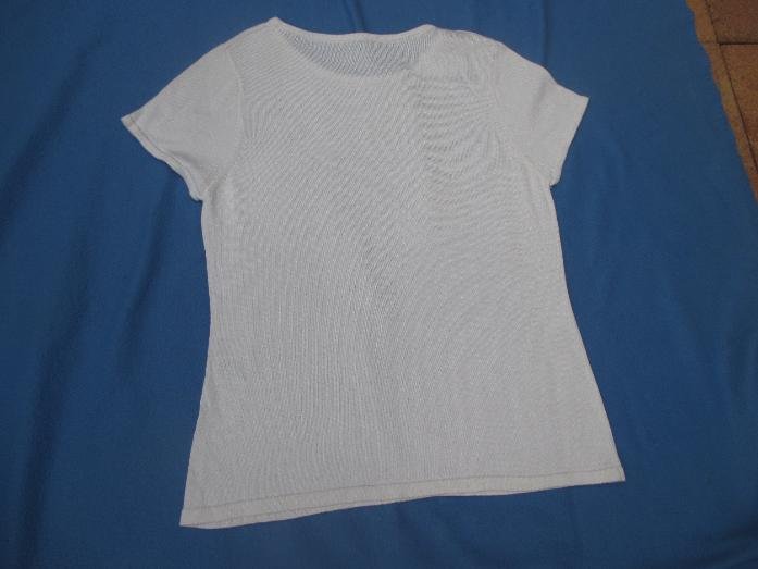 NEUw * Edel * Original VINTAGE * DESIGNER * seidig * mercerisiert * Baumwolle * Kurzarm * Feinstrick * Pullover * Gr. 40- 42/ M * weiß *