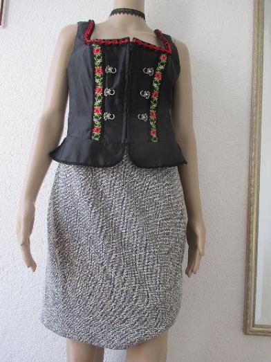 NEU * Edel * Pepita * Noppen * Sekretärinnen * Kostüm * Shift * High Waist * Mini- Rock 