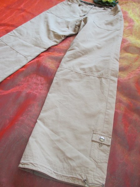 NEUw Marlene- Style Chino Cargo Schlag- Hose ''STREET ONE'' Mascha long Gr. 34- 36/ XS- S noisette