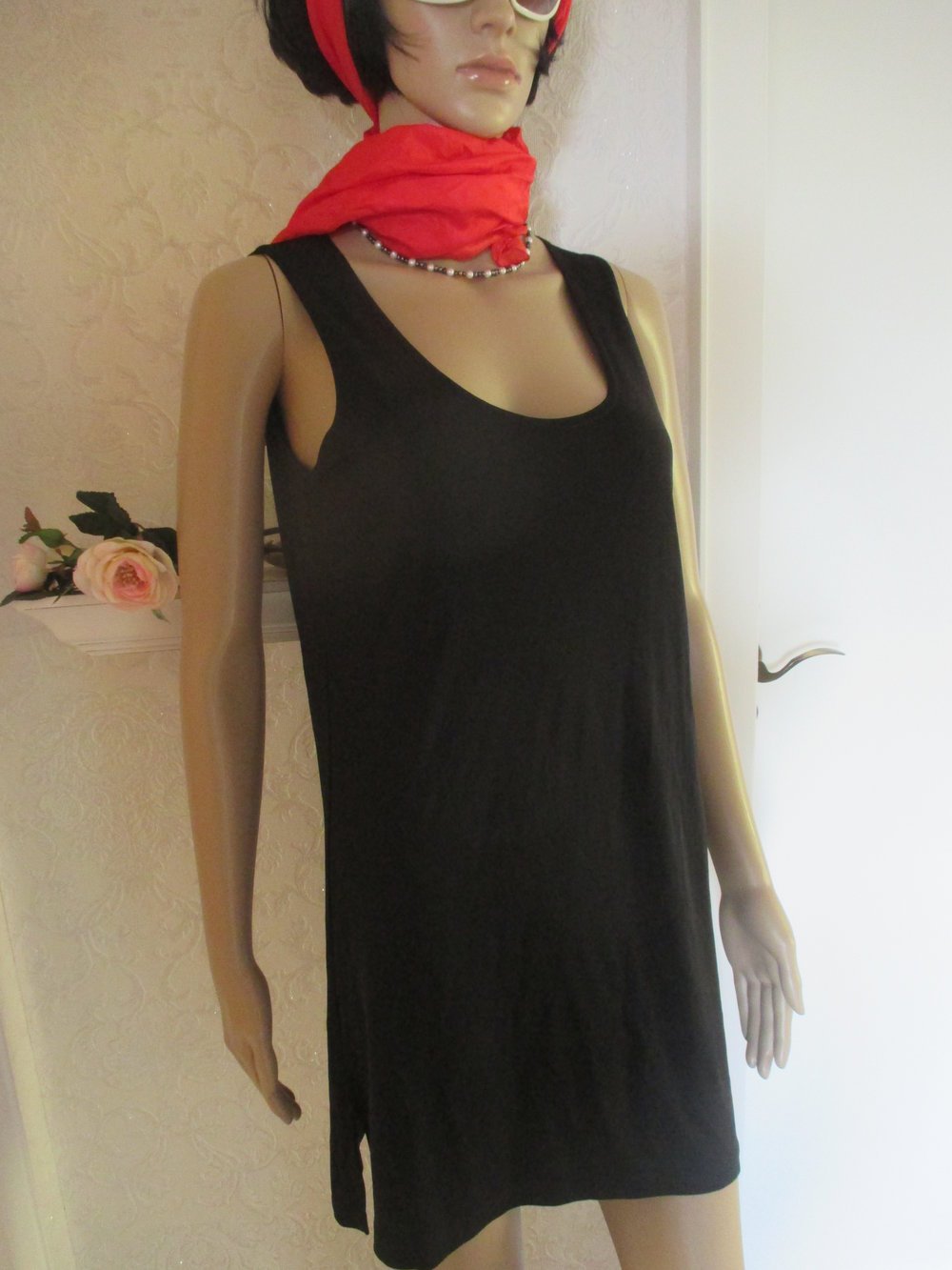 NEU * Abend * Ausgeh * Cocktail * Tanz * Etui * ärmellos * Strech * Mini- Kleid * Tunika 