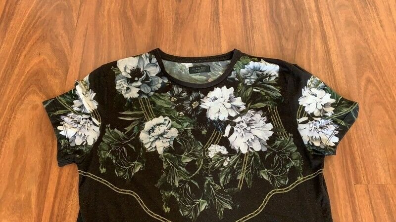 NEUw * Ausgefallen * Blumen * Blüten * Flower * Print * Damen oder Herren * Unisex * Kurzarm * Bodycon * T- Shirt 
