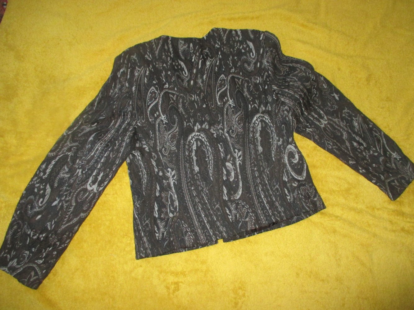 NEU * Original VINTAGE * Blumen * Blüten * Flower- Power * Gobelin * Jacquard * Anzug * Kostüm * BLAZER * JACKE 
