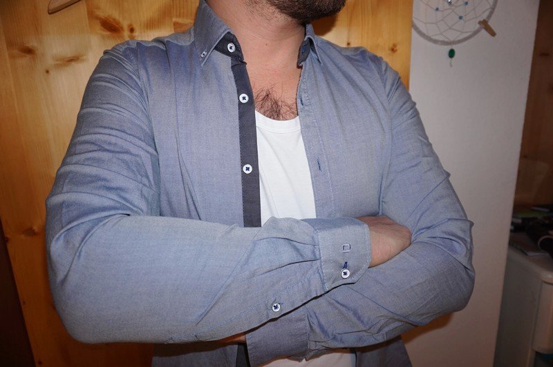 NEU * Edel * Business * Freizeit *Jeans- Look * Langarm * Hemd 