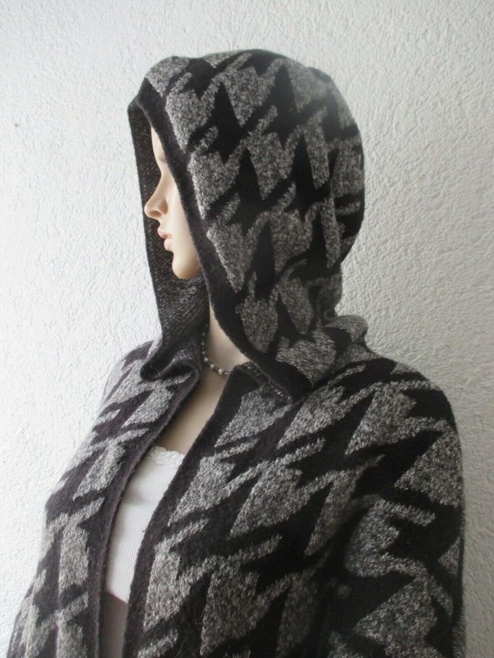 NEU * Hahnentritt * Glenchek * Karo * Kapuzen * Hoodie * Strick * Poncho * Cape * Jacke * Strickjacke * Cardigan 