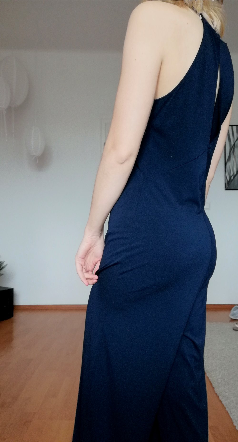 Blauer Jumpsuit MANGO