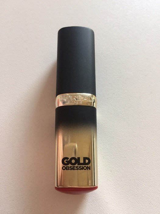 Loréal Paris Gold Obsession ruby rot gold Lippenstift Lipstick 