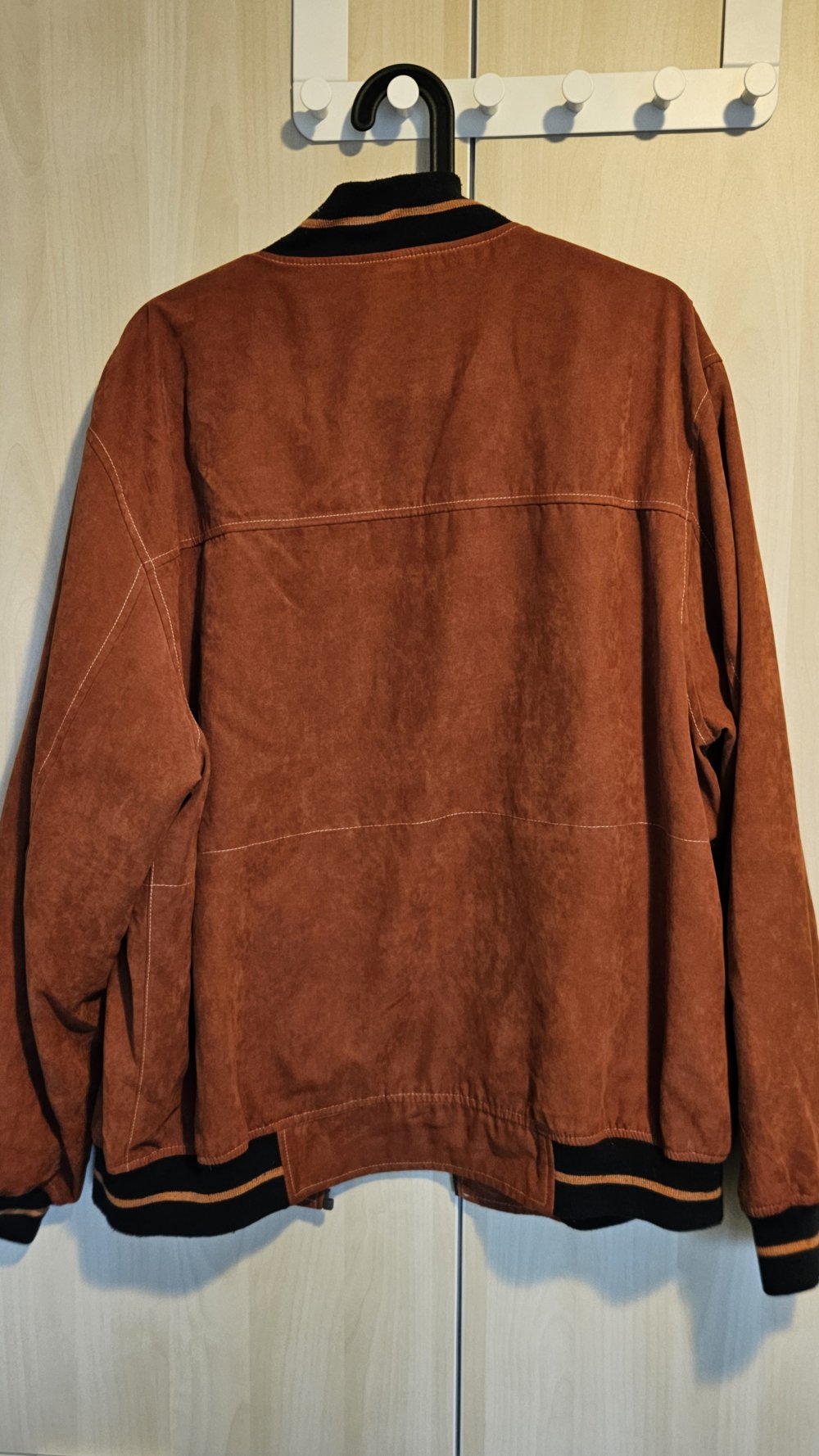 Jacke Kunst-Wildleder karamell