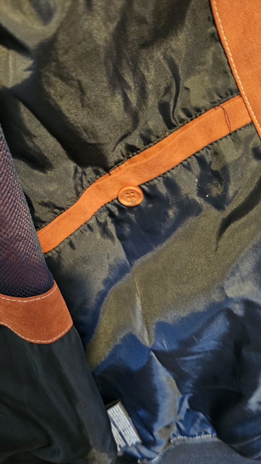 Jacke Kunst-Wildleder karamell