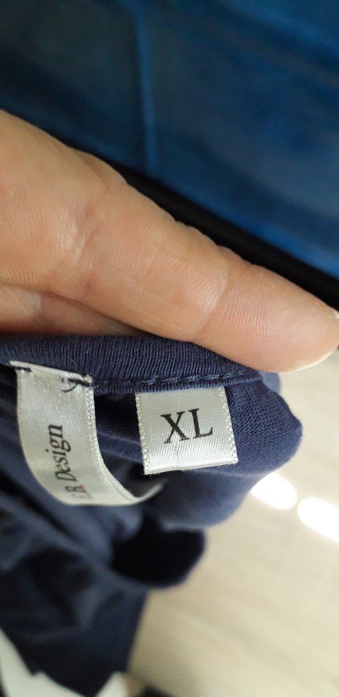 Langarm Shirt Blau in XL