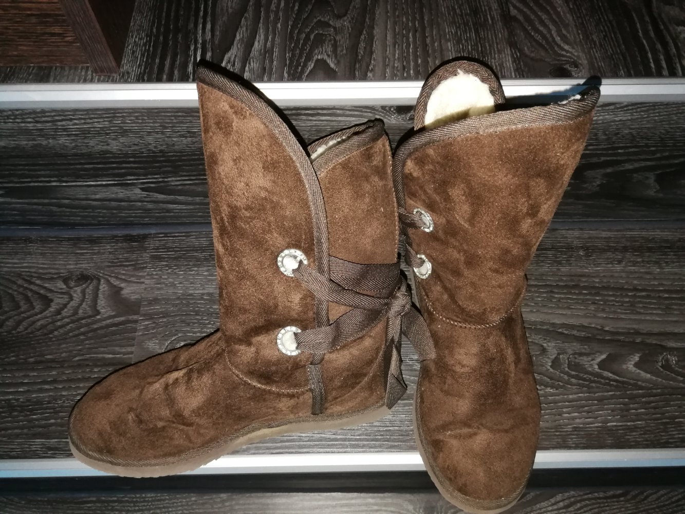 Weiche Boots mit Schleife