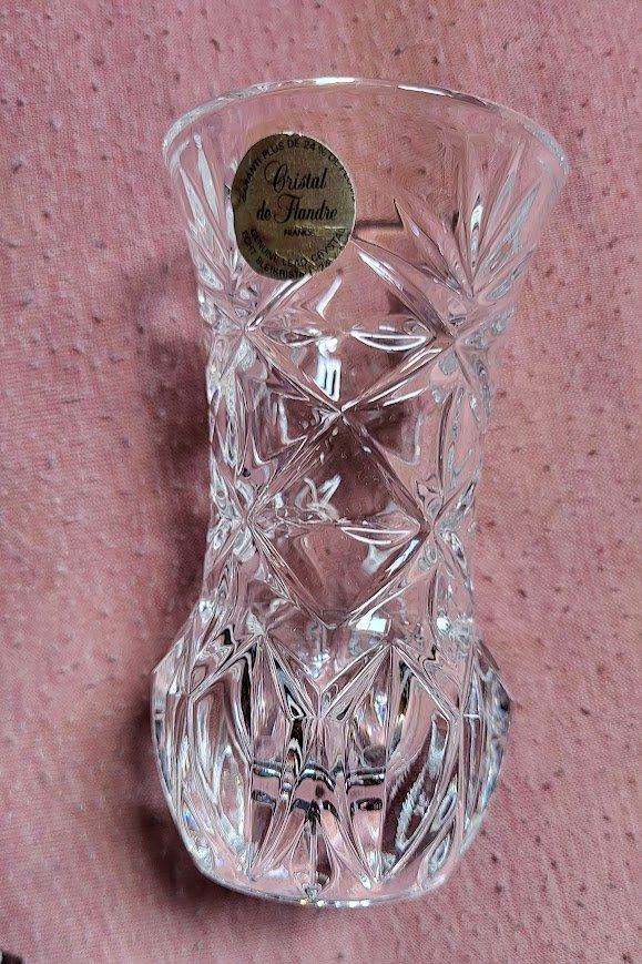 Kleine Vase Bleikristall -christal de flandre 