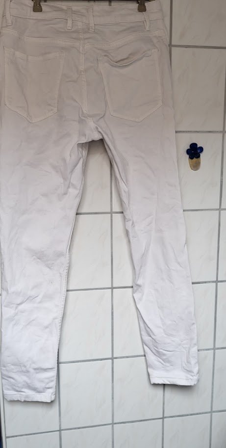 Mango Man Herrenjeans weiss gr. M stretch 