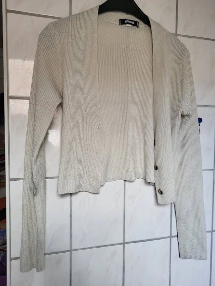 Missguided kurze strickjacke gr. S feiner strick