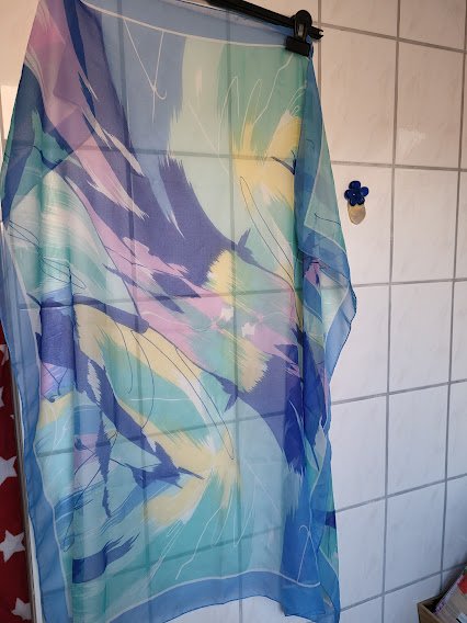 Leichtes tuch gemustert leicht transparent 87 x87 cm