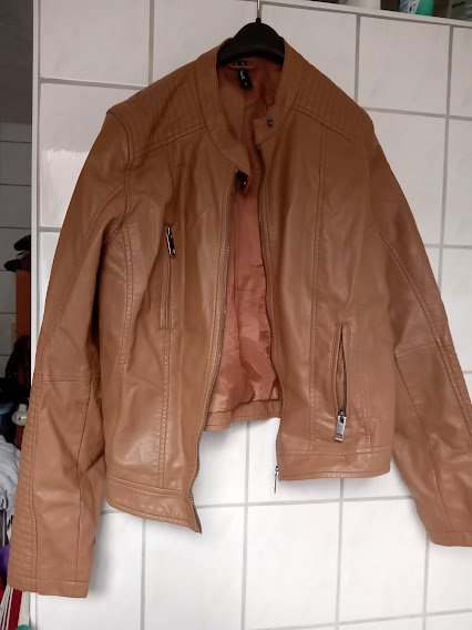 Jean Pasqale Lederimitatjacke gr. L 