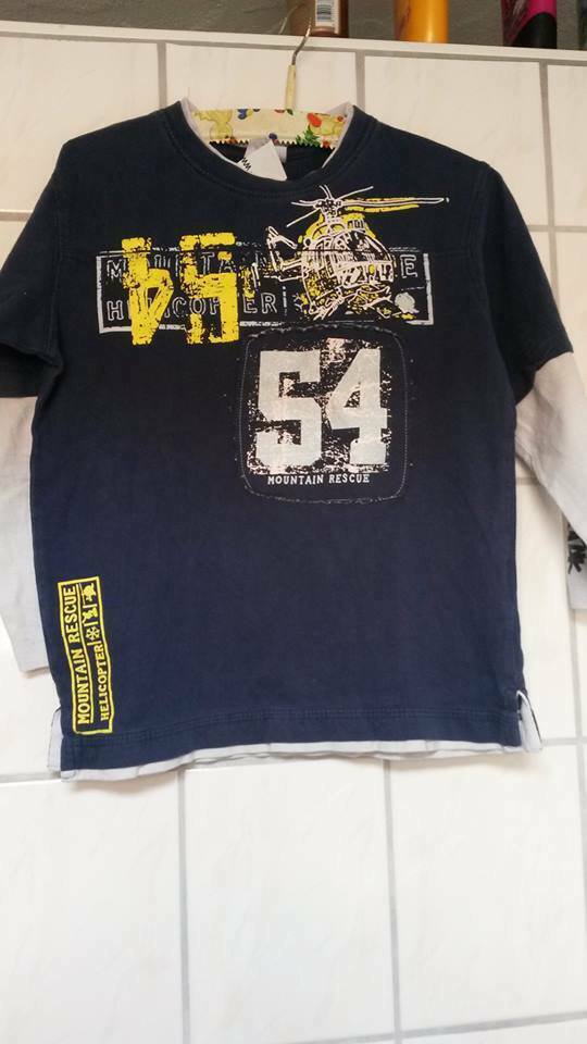 Langarmshirt im Doppeleffekt gr. 122 