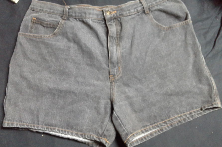 Schwarze Jeansshrt für Herren gr. 56 