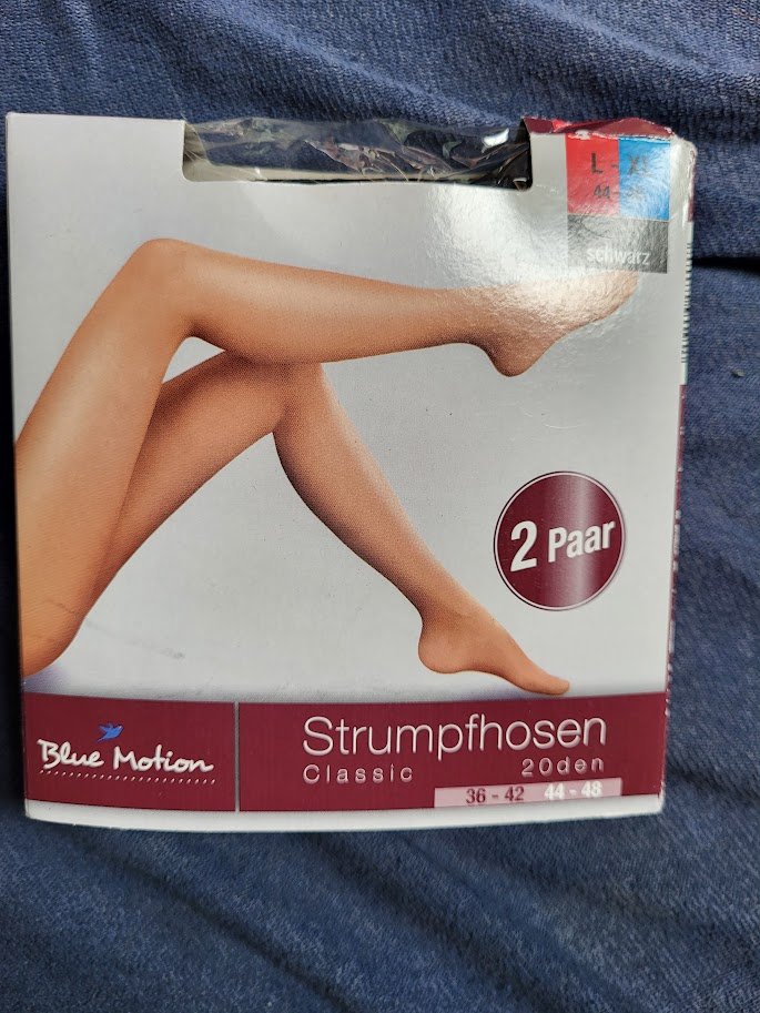 2 Paar Strumpfhosen gr. L 44/46 schwarz neu Blue motion