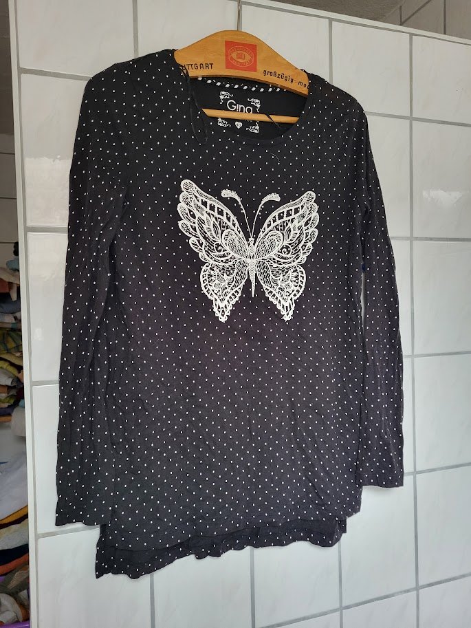 Gina Langarmshirt gr. 40 Zustand wie Neu vorne