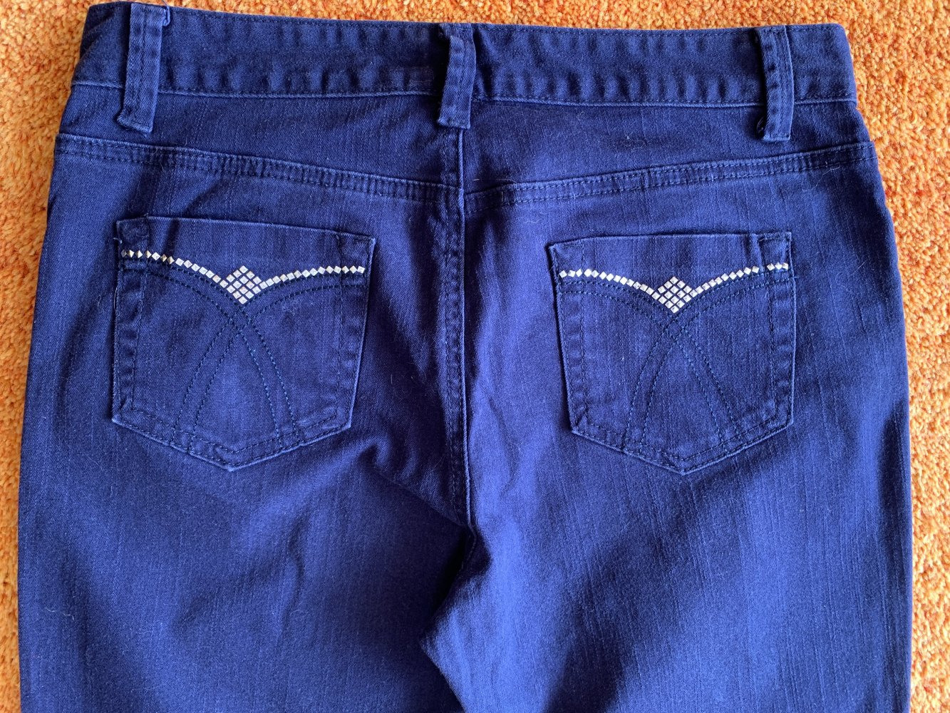 Damen Hose 7/8 Jeans Stretch Gr.38 in Lila von Sure Jeans NW