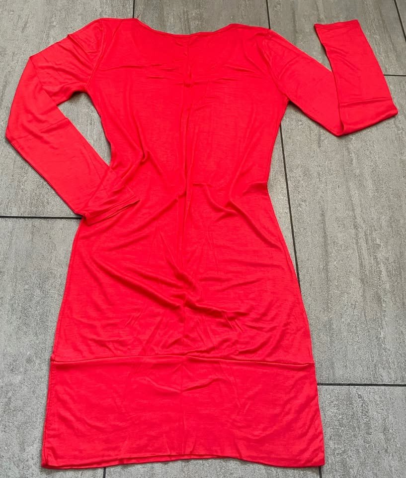 NEU Damen Tunika Jersey Shirt Gr.S in Rot von Made in Italy 