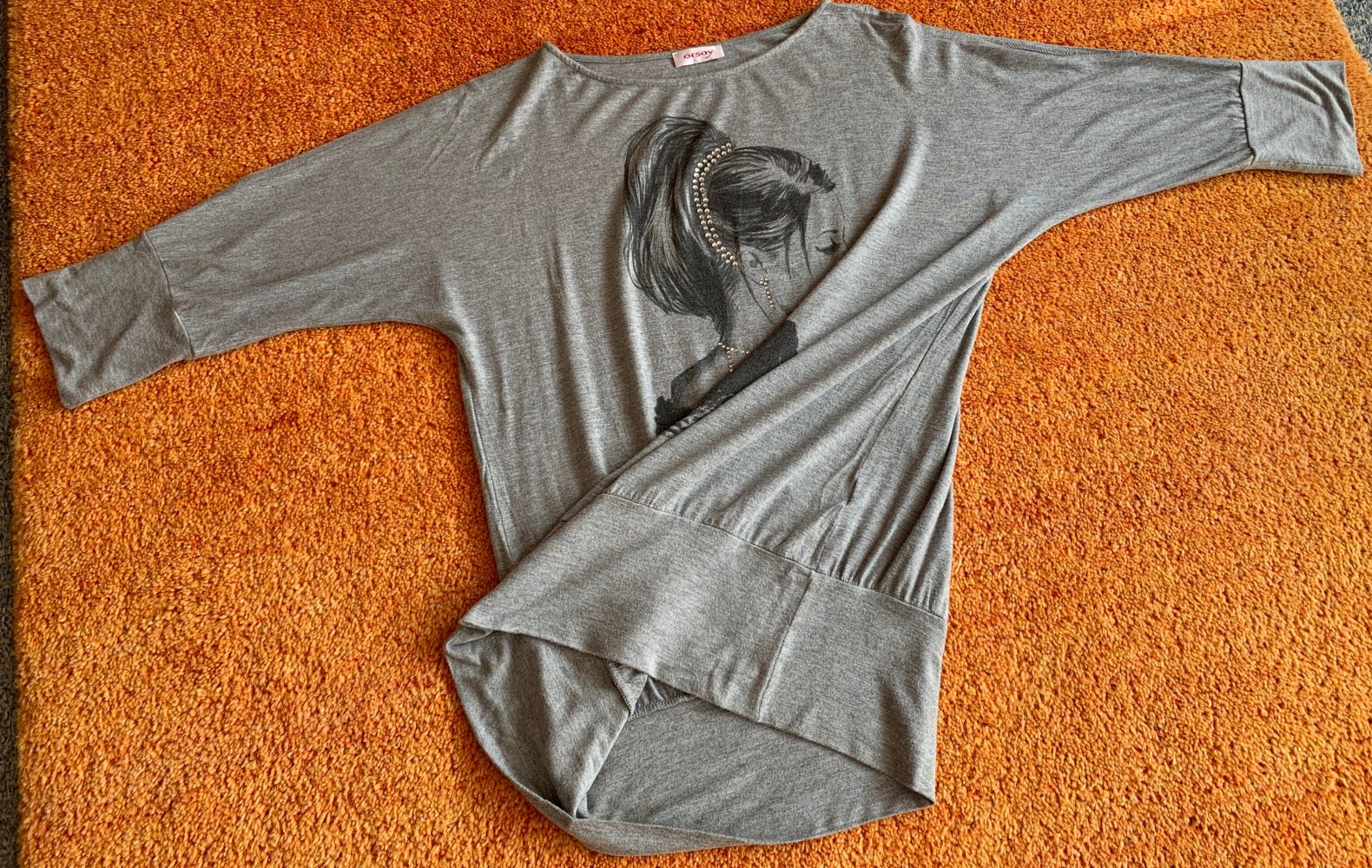 Damen Tunika Jersey Glitzer Verzehr Gr.M in Grau von Orsay NW