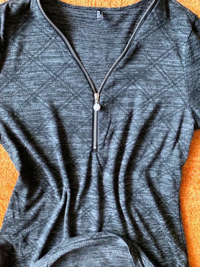Damen Pullover Shirt fein Gr.XXL in Schwarz/Grau von Colloseum